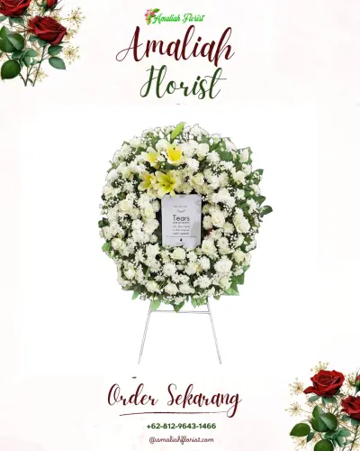 Krans Bunga Duka Cita di Sukamerindu